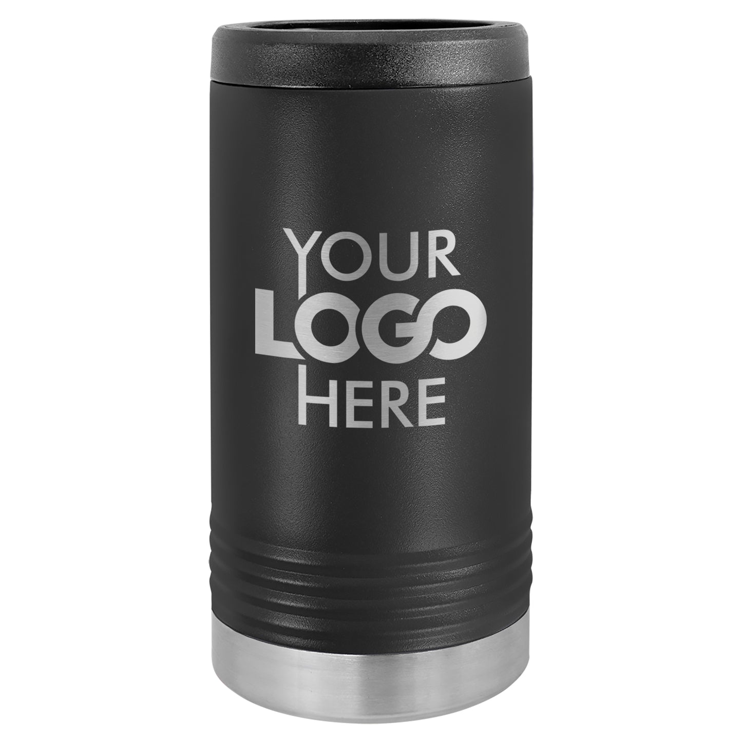 BULK 12oz SLIM Stainless Steel Custom Laser Engraved Can Coolers - Free Shipping!