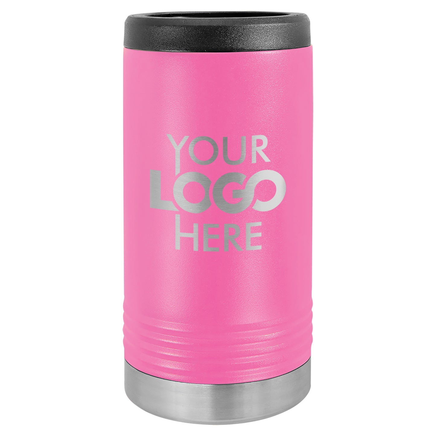 BULK 12oz SLIM Stainless Steel Custom Laser Engraved Can Coolers - Free Shipping!