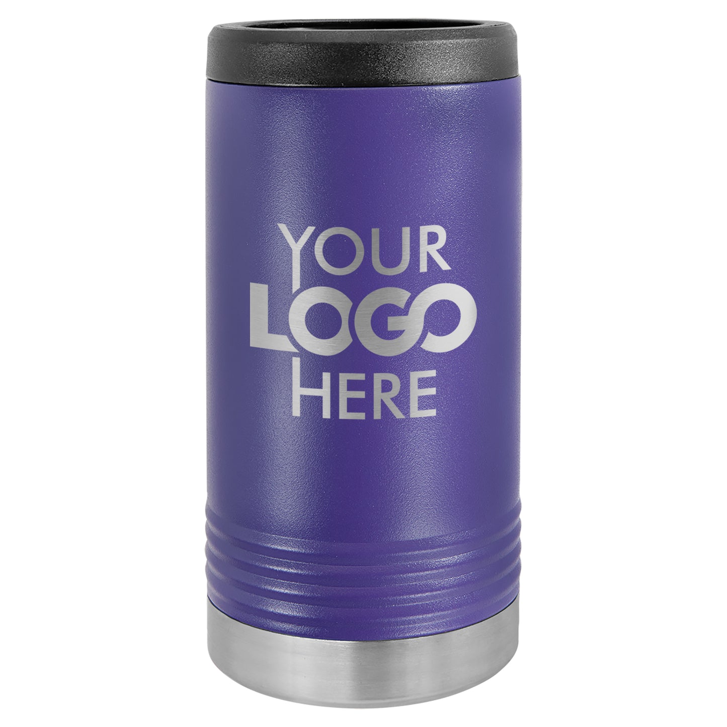 BULK 12oz SLIM Stainless Steel Custom Laser Engraved Can Coolers - Free Shipping!