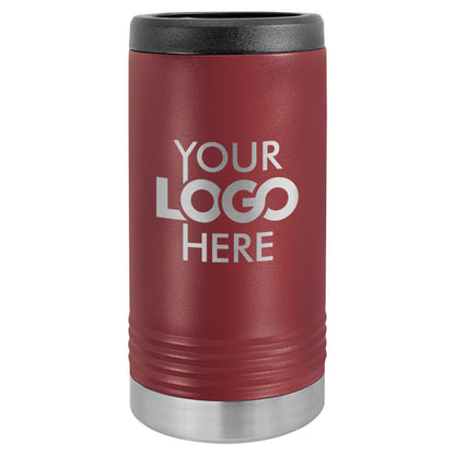 BULK 12oz SLIM Stainless Steel Custom Laser Engraved Can Coolers - Free Shipping!