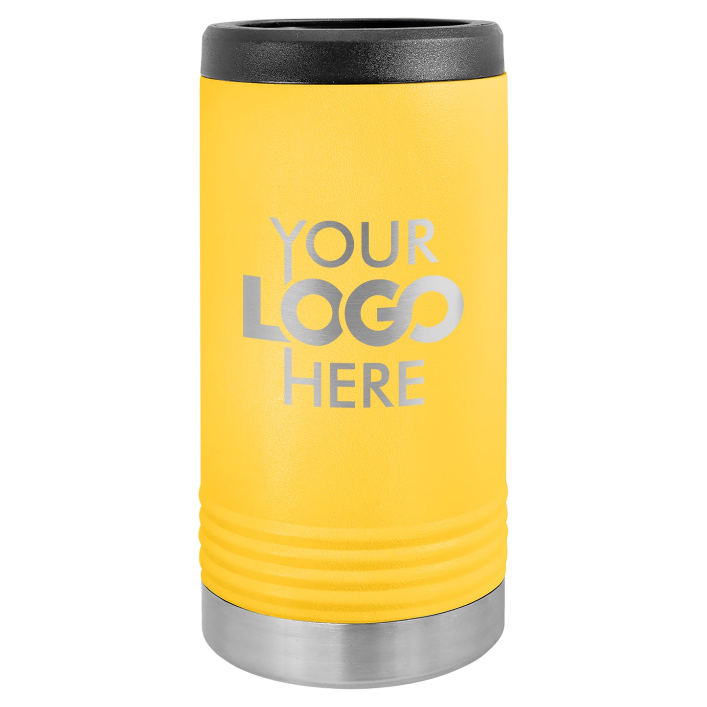 BULK 12oz SLIM Stainless Steel Custom Laser Engraved Can Coolers - Free Shipping!