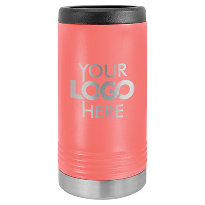 BULK 12oz SLIM Stainless Steel Custom Laser Engraved Can Coolers - Free Shipping!