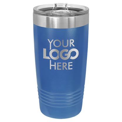 BULK 20oz Stainless Steel Custom Laser Engraved Tumblers With Slider Lid - Free Shipping!