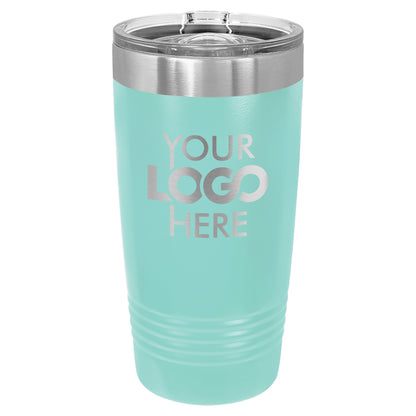 BULK 20oz Stainless Steel Custom Laser Engraved Tumblers With Slider Lid - Free Shipping!