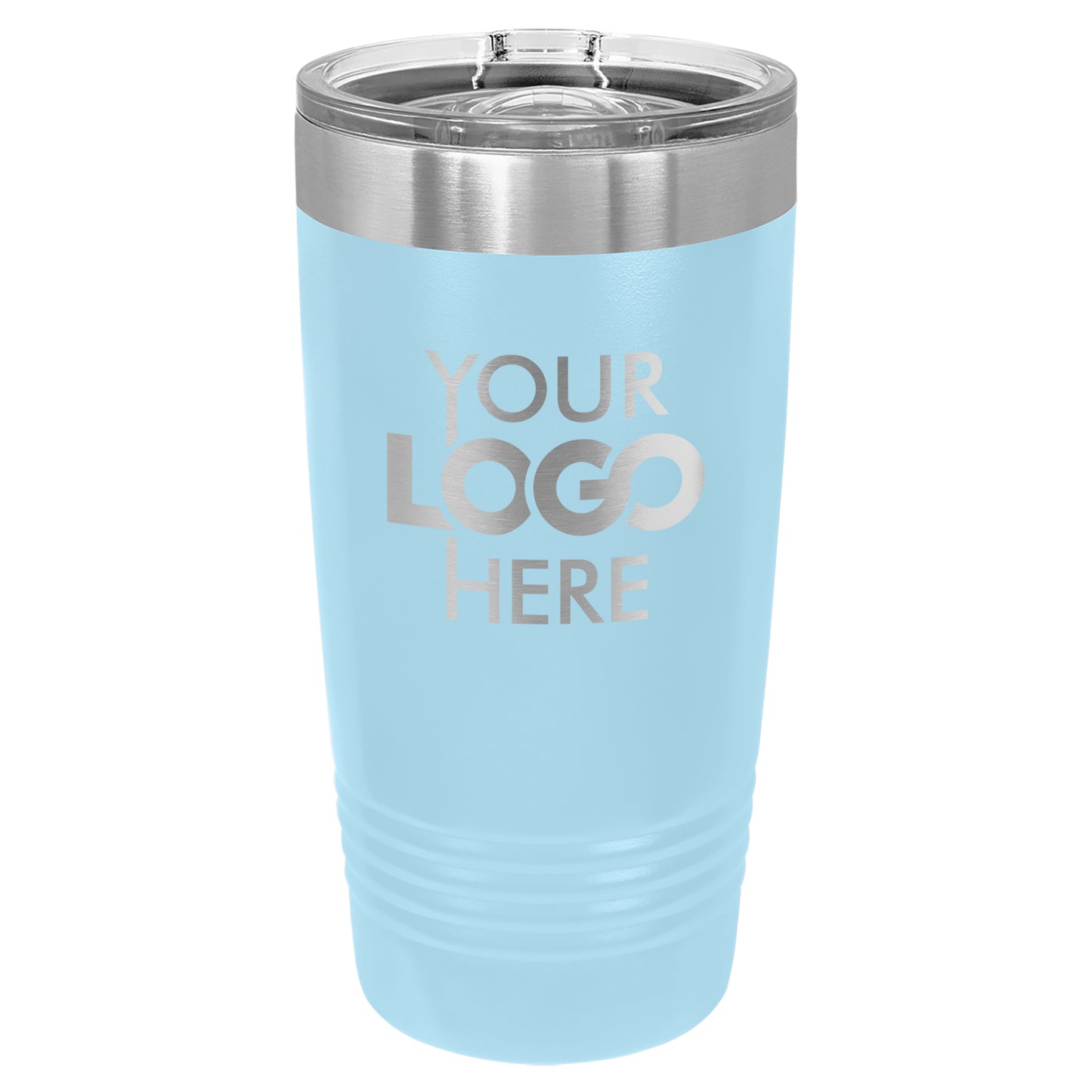 BULK 20oz Stainless Steel Custom Laser Engraved Tumblers With Slider Lid - Free Shipping!