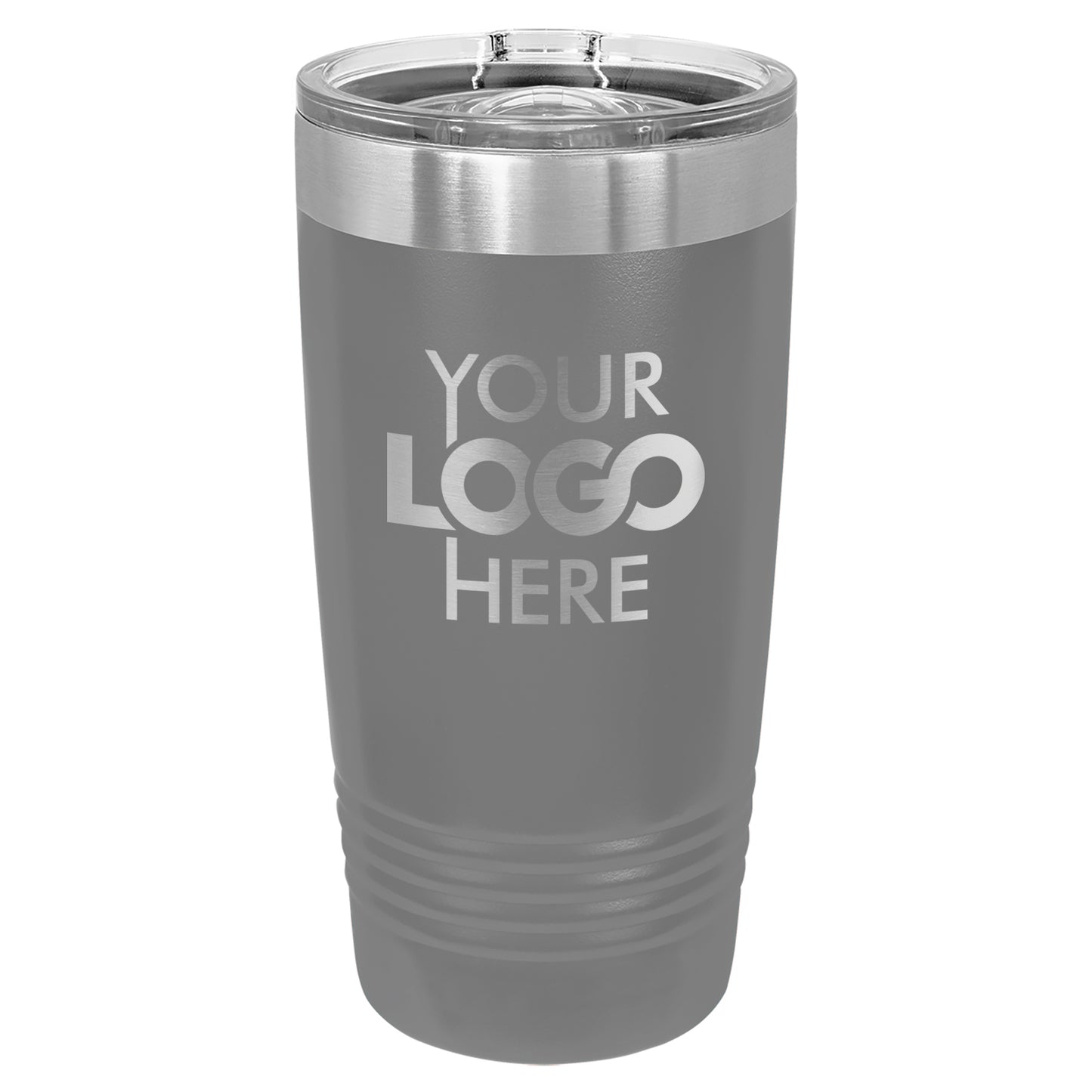 BULK 20oz Stainless Steel Custom Laser Engraved Tumblers With Slider Lid - Free Shipping!