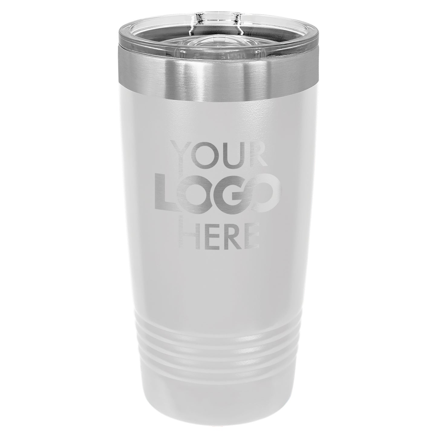 BULK 20oz Stainless Steel Custom Laser Engraved Tumblers With Slider Lid - Free Shipping!