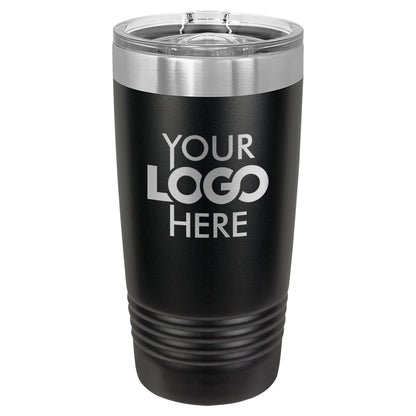 BULK 20oz Stainless Steel Custom Laser Engraved Tumblers With Slider Lid - Free Shipping!