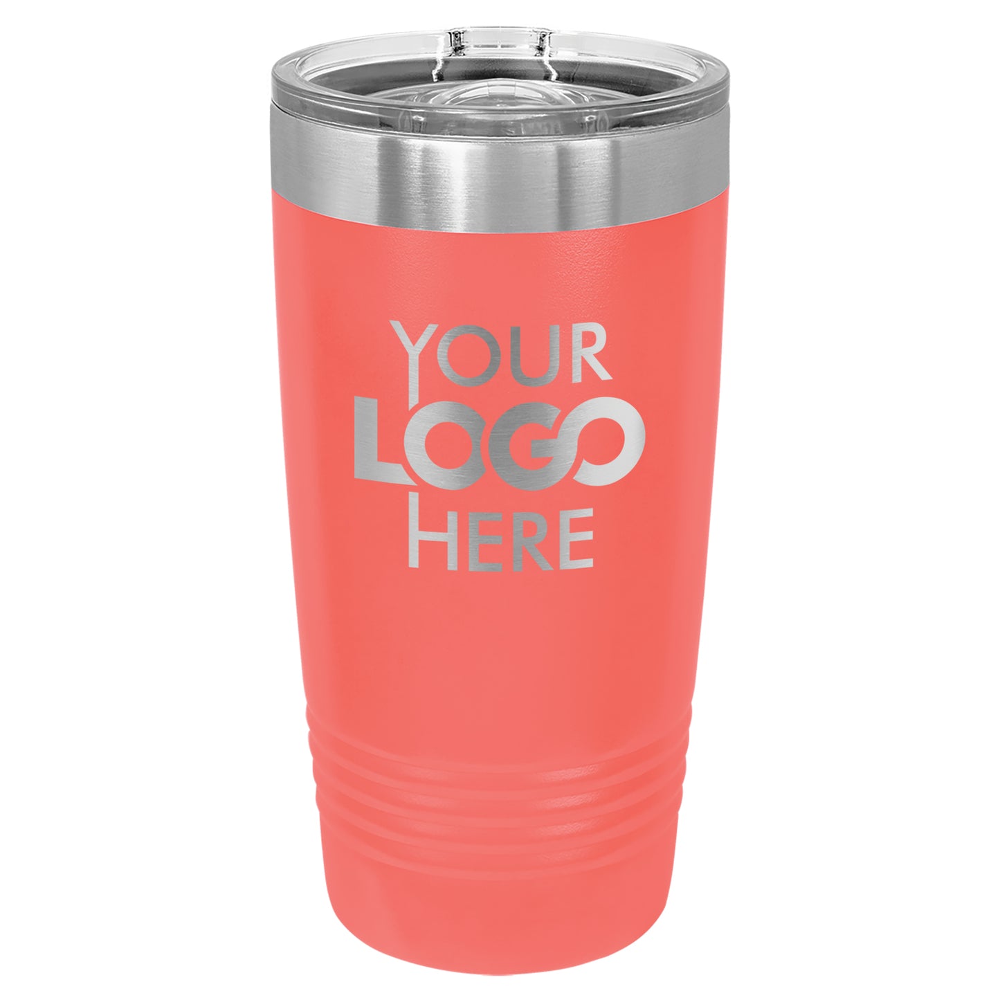 BULK 20oz Stainless Steel Custom Laser Engraved Tumblers With Slider Lid - Free Shipping!