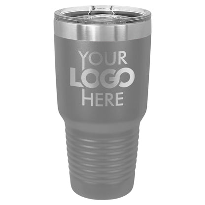 BULK 30oz Stainless Steel Custom Laser Engraved Tumblers With Slider Lid - Free Shipping!