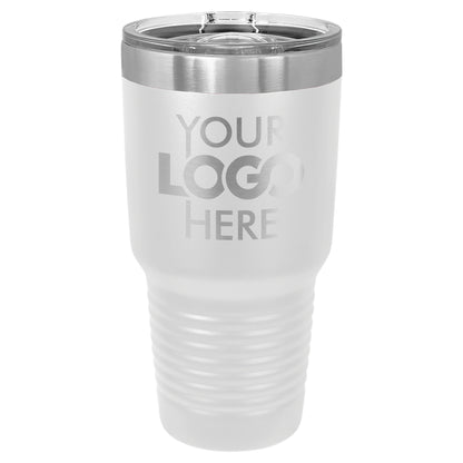 BULK 30oz Stainless Steel Custom Laser Engraved Tumblers With Slider Lid - Free Shipping!