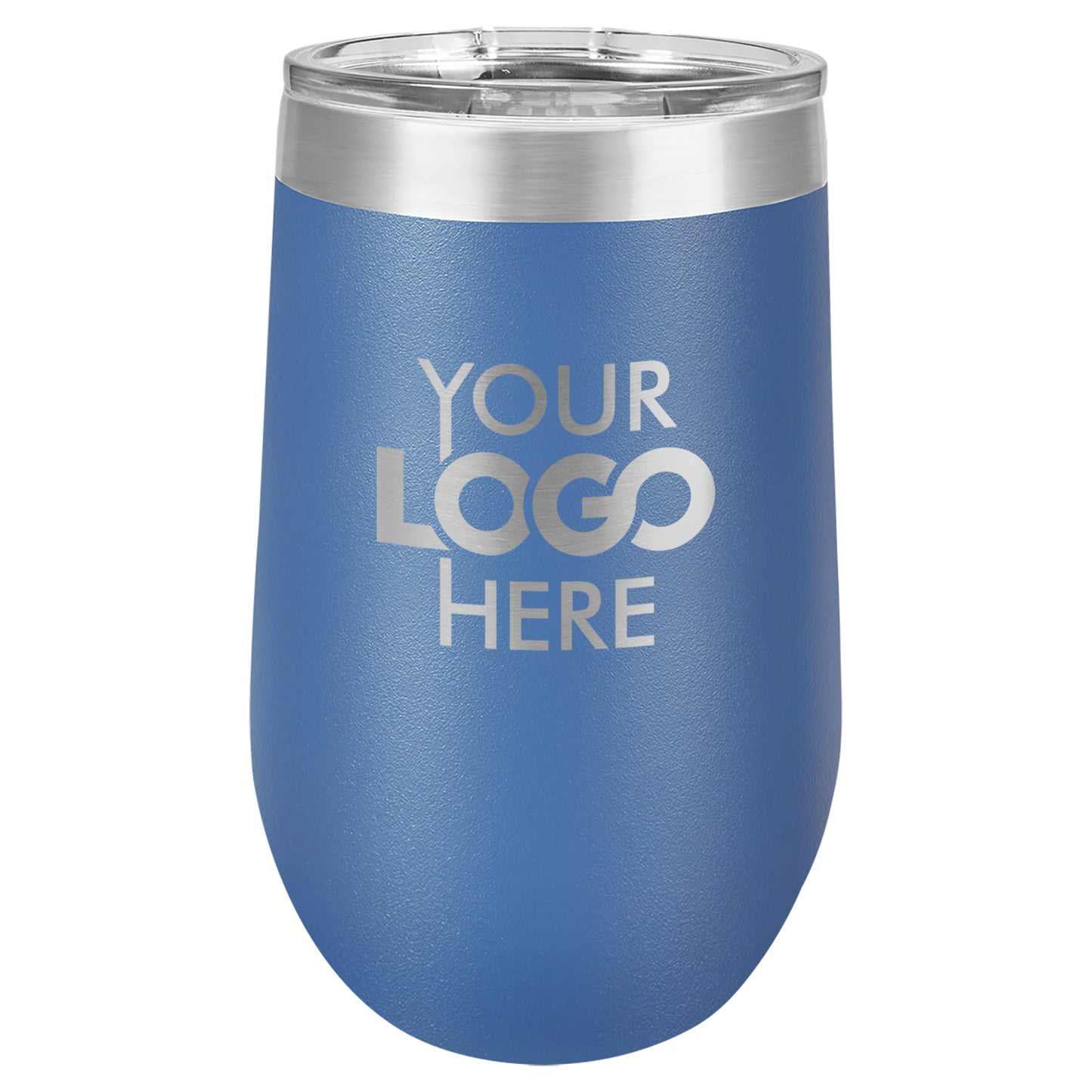 BULK 16oz Stainless Steel Custom Laser Engraved Wine Tumblers With Lid - Free Shipping!