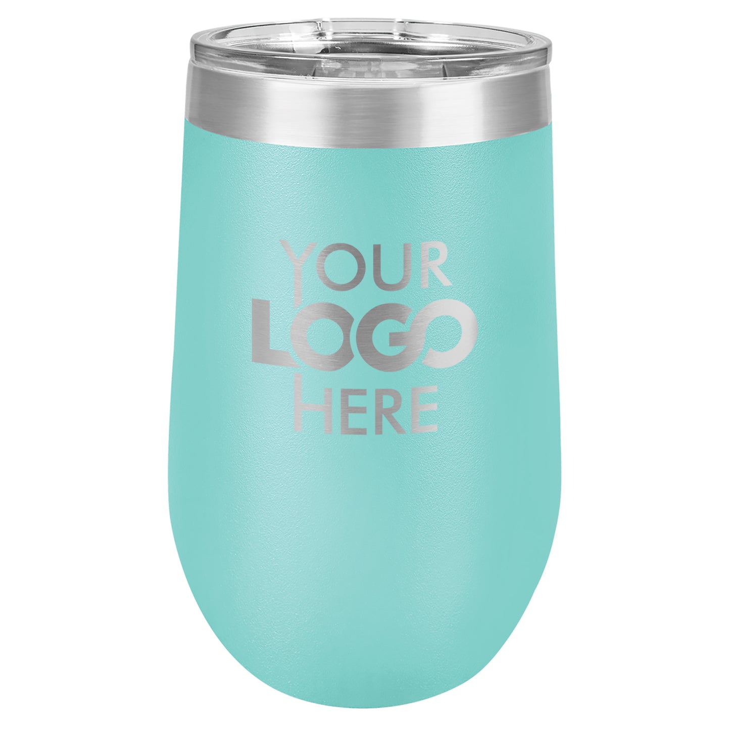 BULK 16oz Stainless Steel Custom Laser Engraved Wine Tumblers With Lid - Free Shipping!